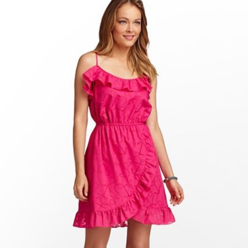 Lilly Pulitzer -read description -Kalen anchor ruffle dress